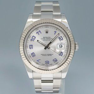 Mint! Rolex Blue Arabic 41mm Men's Watch